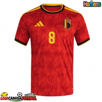 Camisa de Futebol Bélgica Youri Tielemans #8 Equipamento Principal Mundo 2026 Manga Curta